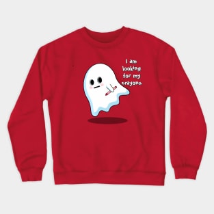 Looking for Crayons ghost Crewneck Sweatshirt